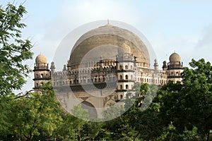 Gol Gumbaz amidst Greenery