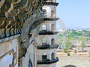 Gol Gumbaz Archaeological Museum side close up