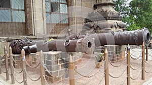 Gol Gumbaz cannons, Bijapur, Karnataka photo