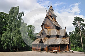 Gol stave church in Folks museum Oslo photo