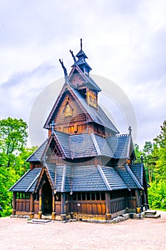 Gol stave church in Folks museum Oslo...IMAGE