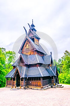 Gol stave church in Folks museum Oslo...IMAGE