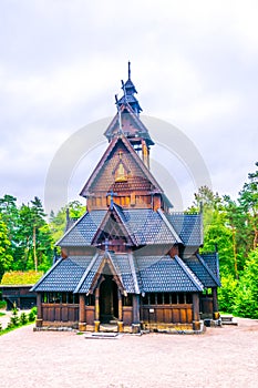 Gol stave church in Folks museum Oslo...IMAGE