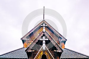 Gol stave church in Folks museum Oslo...IMAGE