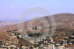 Golan Heights, Galilee, Israel - view to Lebanon photo