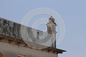 Golconda fort ruins contrasting with Hyderabad City