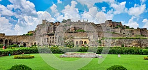 Ancient engineering marvel Golconda fort in Hyderabad,  Telangana, India photo