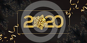 Gold 2020 happy new year