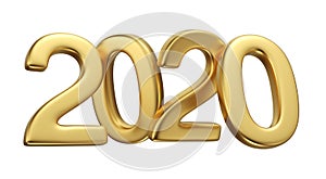 Gold 2020 new year figures