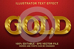 GOLD 3d -Editable text effect