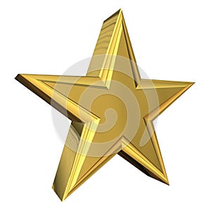 Gold 3D Star