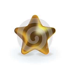 Gold 3D star icons vector illustration design.