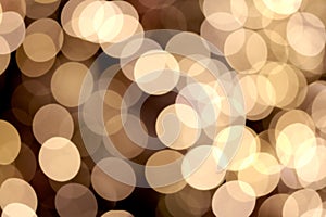 Gold abstract bokeh background