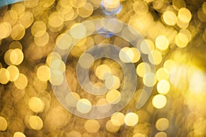 Gold abstract luxury bokeh blurred background, grand deluxe glitz and glam photo