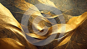 gold abstract texture, 4K, golden background, luxury backdrop, abstract design, 3D render, 3D illustration