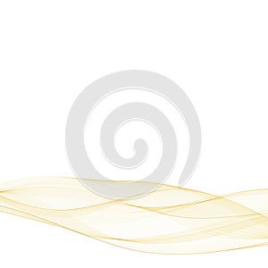 Gold abstract wave. Vector Image. template for presentation. eps 10