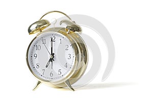 Gold alarm clock