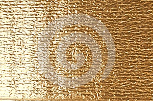 Gold aluminum foil texture.