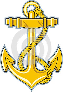 Gold anchor photo