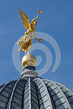 Gold angel in Dresden