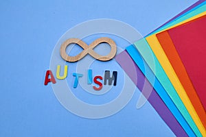 Gold Autism Infinity Sign Symbol. Autism awareness day