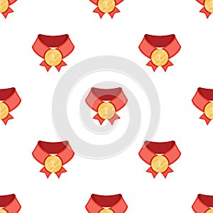 The gold award.Medal of medalist.Awards and trophies single icon in cartoon style vector symbol stock illustration.