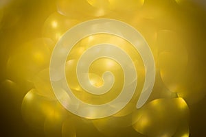 Gold background, abstract golden bokeh light happy new year