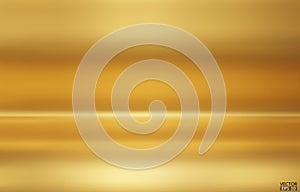 Gold background. Abstract light gold metal gradient. Shiny golden blur texture background. Gold geometric texture wall with light