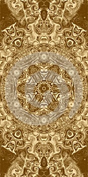 Gold background for mobile phone cover, modern ornament