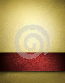 Gold background with red stripe for text or title