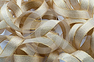 Gold background of ribbon