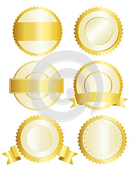 Gold badges / seal