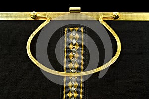 Gold bag Made of 18k gold And silk That is luxurious, expensive,