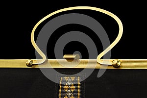 Gold bag Made of 18k gold And silk That is luxurious, expensive,