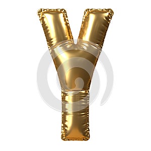 Gold Balloon Letter Y