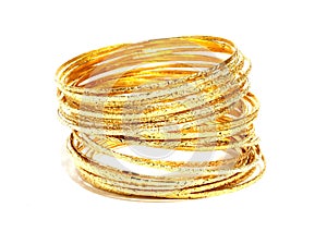 Gold bangles photo