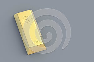 Gold bar. Gold reserve. Value in the financial market. International price