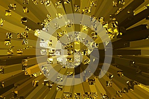 Gold bars 3d abstract design
