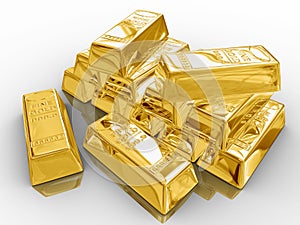 Gold bars.