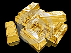 Gold bars.