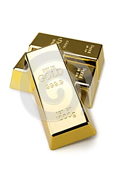 Gold bars and Financial concept