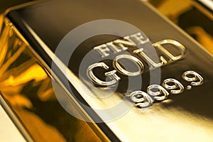 Gold bars and Financial concept