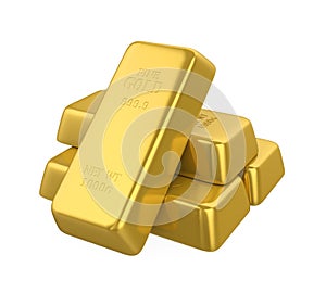 Gold Bars Isolated