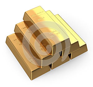 Gold Bars Stock