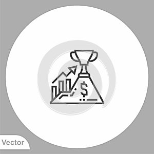 Gold bars vector icon sign symbol