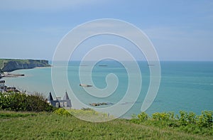 Gold Beach (Arromanches) - D-Day artificial harbor of allied forces
