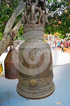 Gold bell front view and close up