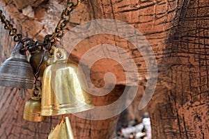 gold bell hang on the chain