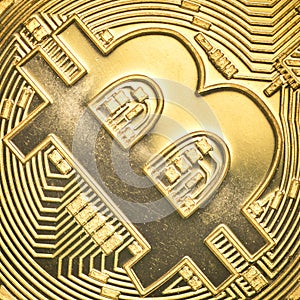 Gold bitcoin photo