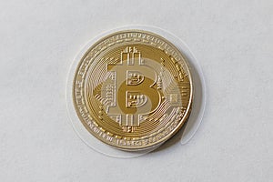 A Large Gold Bitcoin Token